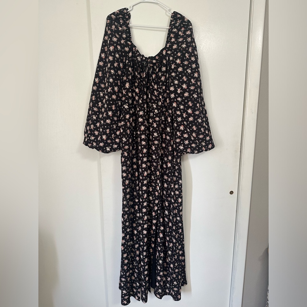 Booho floral maxi dress